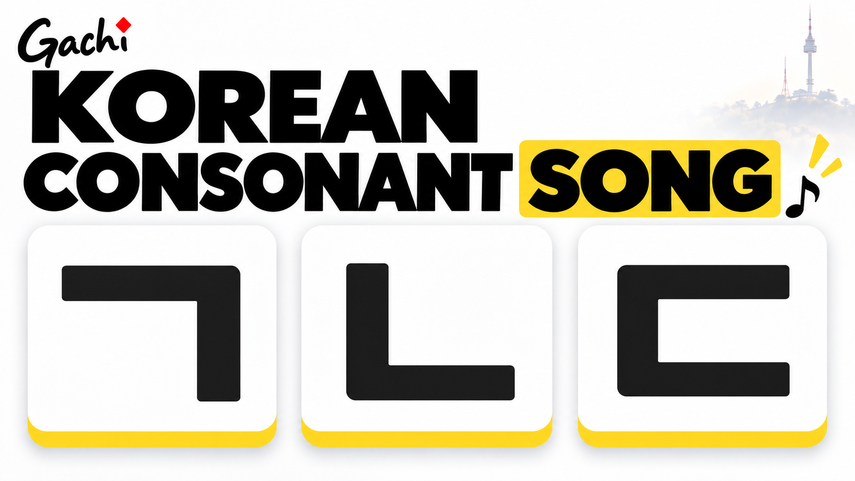 Korean Consonant Song: Learn 14 Hangul Letter Names