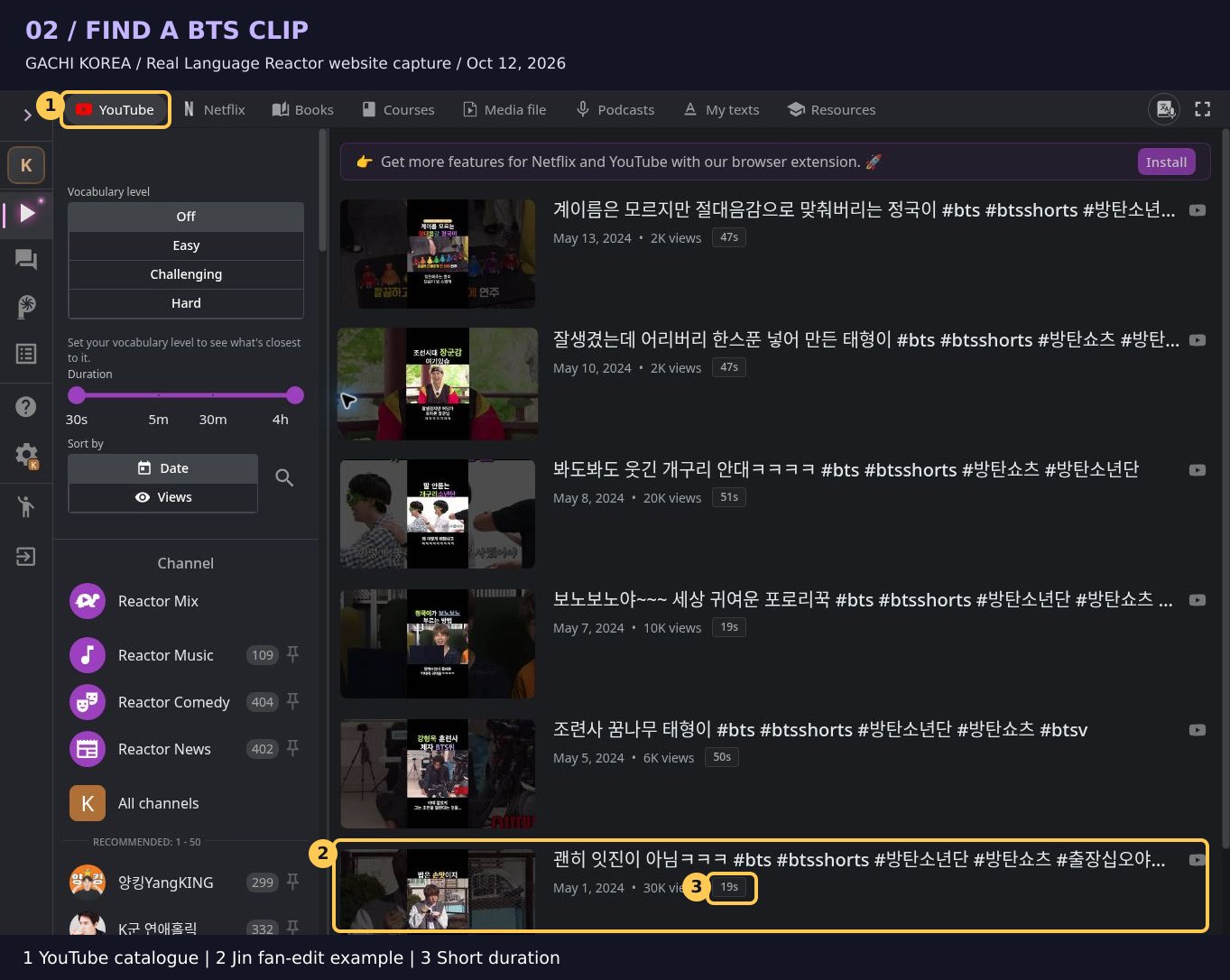 How to Use Language Reactor to Learn Korean with BTS
