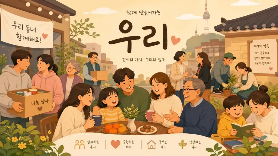 Korean community togetherness - concept of uri (우리) collective identity