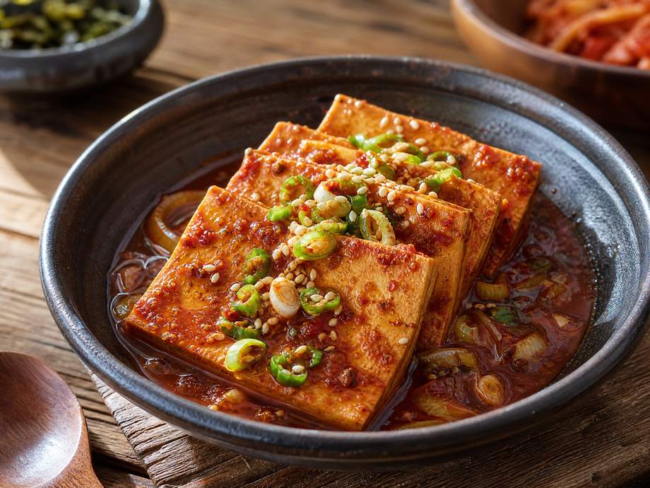 Korean braised tofu 두부조림 dubu jorim